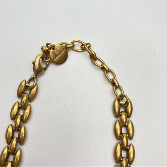 Stella & Dot Birdie Gold tone Rhinestone Necklace - Picture 5 of 8